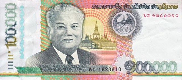 Đơn vị tiền ở Lào là Kip