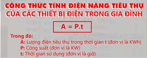 Công thức tính điện năng tiêu thụ tại nhà