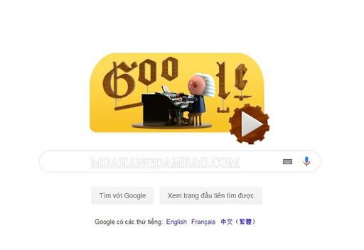 Johann Sebastian Bach được Google Doodle vinh danh