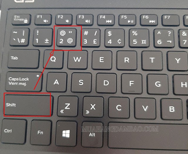 Cách gõ chữ @ trên bàn phím máy tính