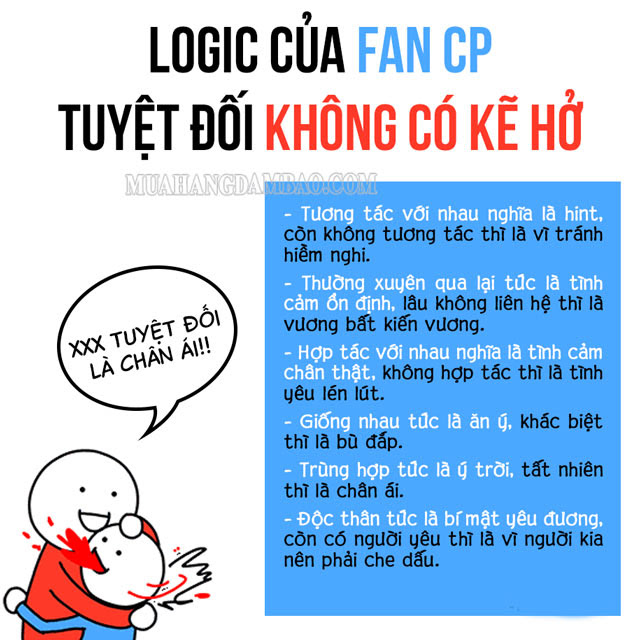 Fan CP thường thấy trong cộng đồng fangirl thích Kpop, Cbiz, Jbiz