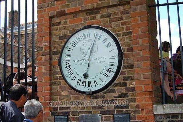 Đồng hồ được đặt tại đài thiên văn Greenwich