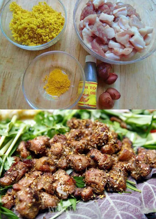 Món thịt nướng riềng mẻ là đặc sản chỉ có ở Việt Nam