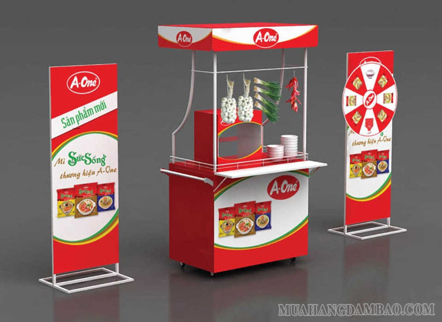 Một mô hình quảng cáo bằng booth của A-One