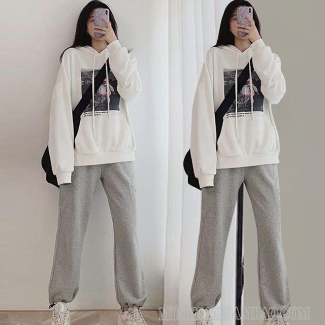 Outfit này sẽ phù hợp với những cô nàng yêu thích sự năng động, cá tính