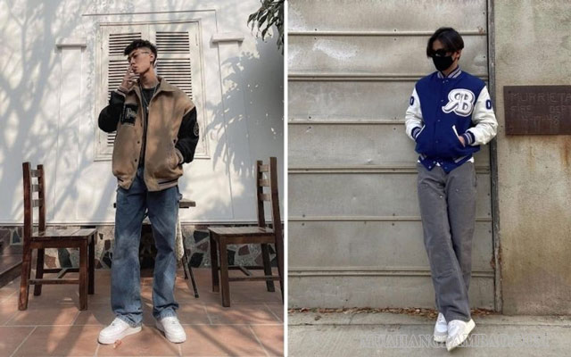 Bụi bặm, cool ngầu với quần baggy và áo bomber