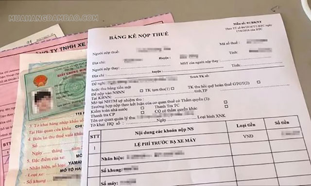 Chủ sở hữu xe phải nộp thuế trước bạ khi muốn đăng ký xe