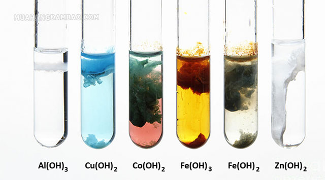 Các hidroxit với nhiều loại màu sắc đa dạng