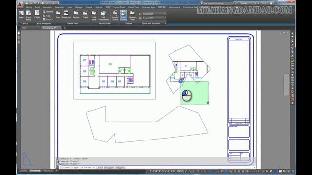 Nên tạo và điều chỉnh layout viewports trong AutoCad