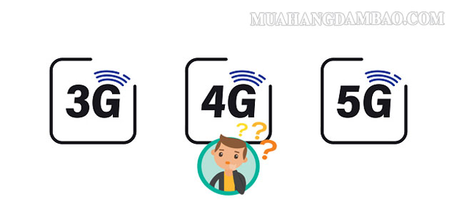 3G, 4G và 5G có những khác biệt nhất định về tốc độ mạng