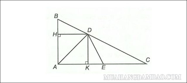 Cho ΔABC vuông tại A có AB = 3 cm, AC = 6 cm