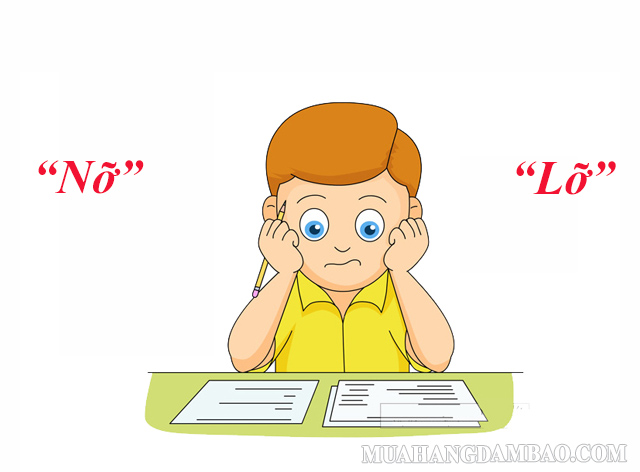 Cách sử dụng “nỡ” và “lỡ”