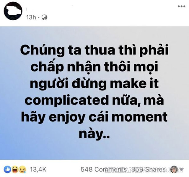 Nhiều bài đăng sử dụng câu nói “Enjoy cái moment này”