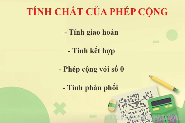 Các tính chất của phép cộng