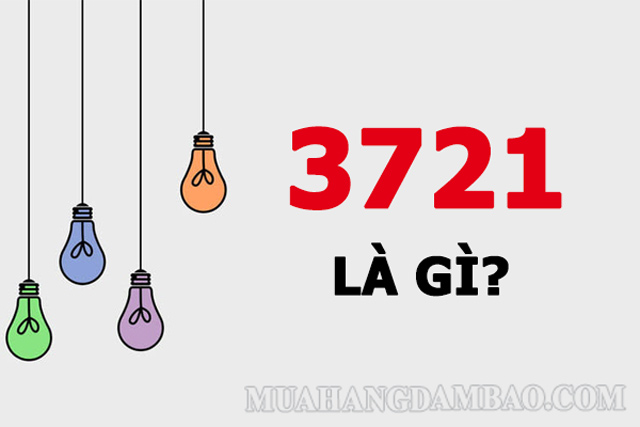 Theo nghĩa đen, 3721 chỉ là một dãy số bình thường