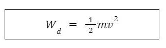Công thức tính động năng