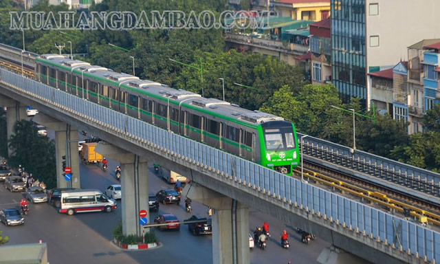 Tàu Cát Linh - Hà Đông vận hành nhờ nguồn năng lượng điện