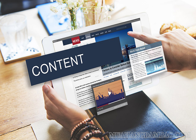 Content Area - phần nội dung của website