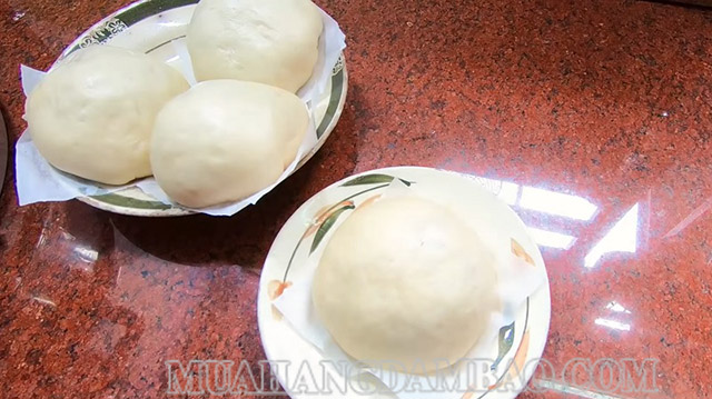 Bánh bao nhân thịt thành phẩm