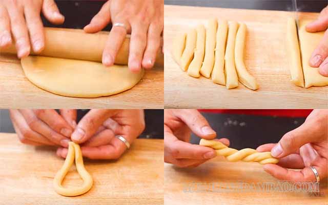 Cách tạo hình bánh rán đường