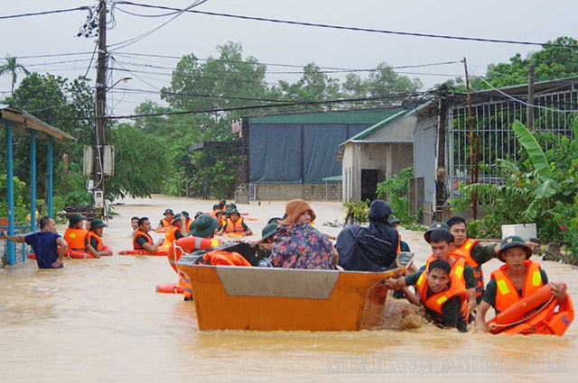 Di dời ra khu vực ngập lụt