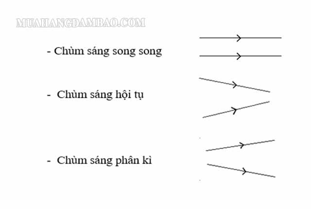 Cách vẽ 3 loại chùm sáng cơ bản