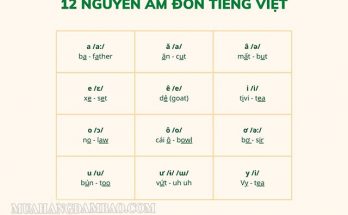 Nguyên âm đơn trong tiếng Việt